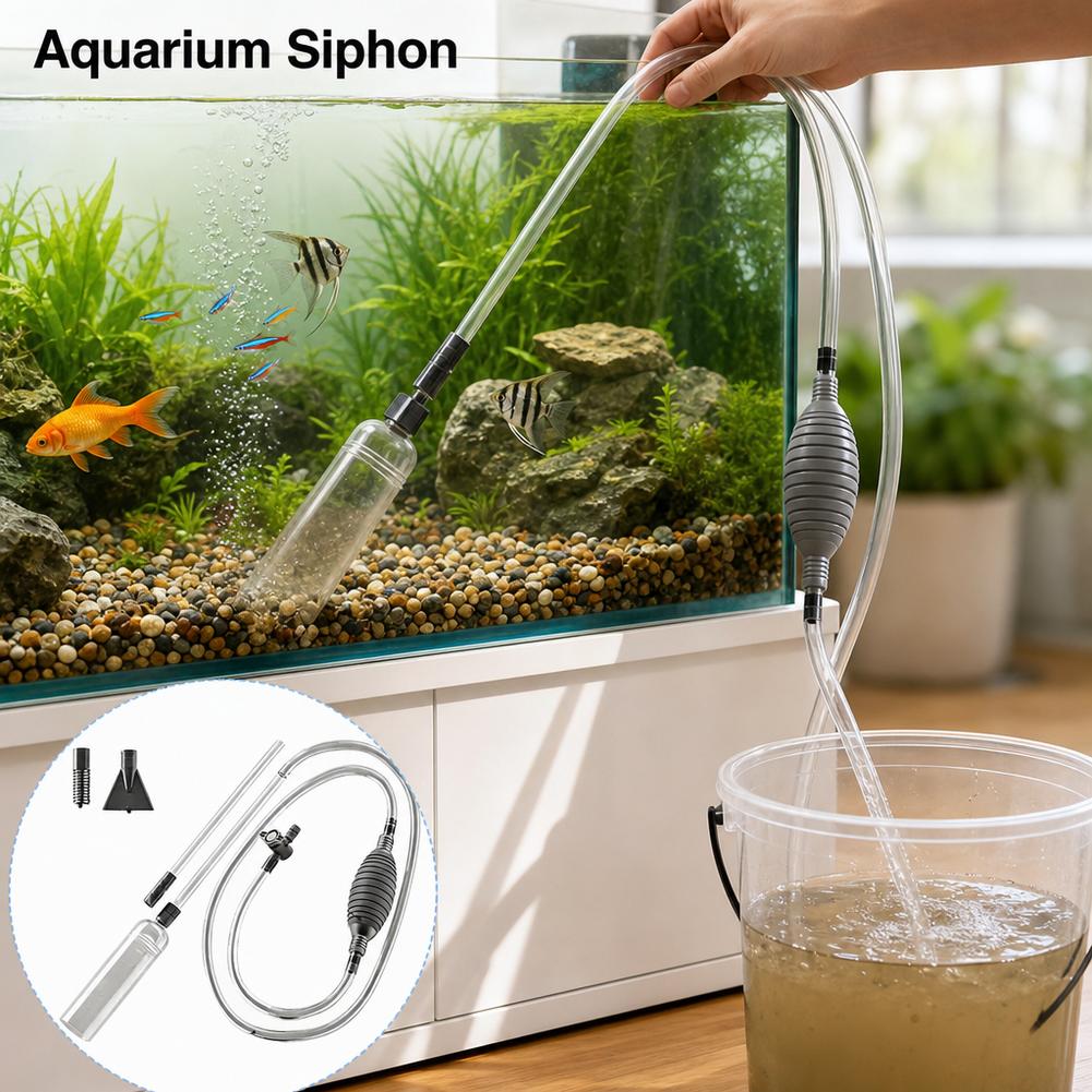 Aquarium Marine Sand - Manuel Akvaryum Sifonu Balık Tankı Su