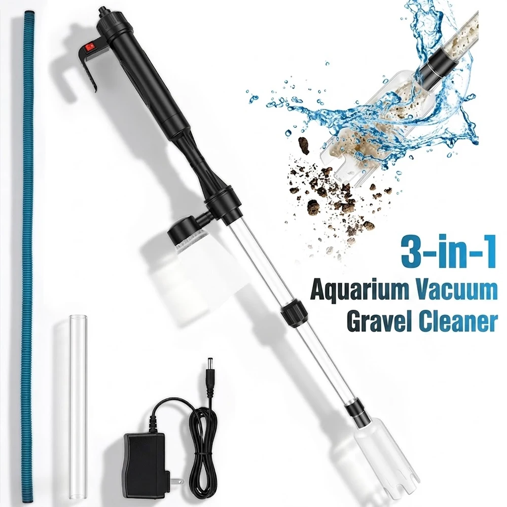 Aquarium Marine Sand - Akvaryum Vakumlu Çakıl Temizleyici 3'ü 1