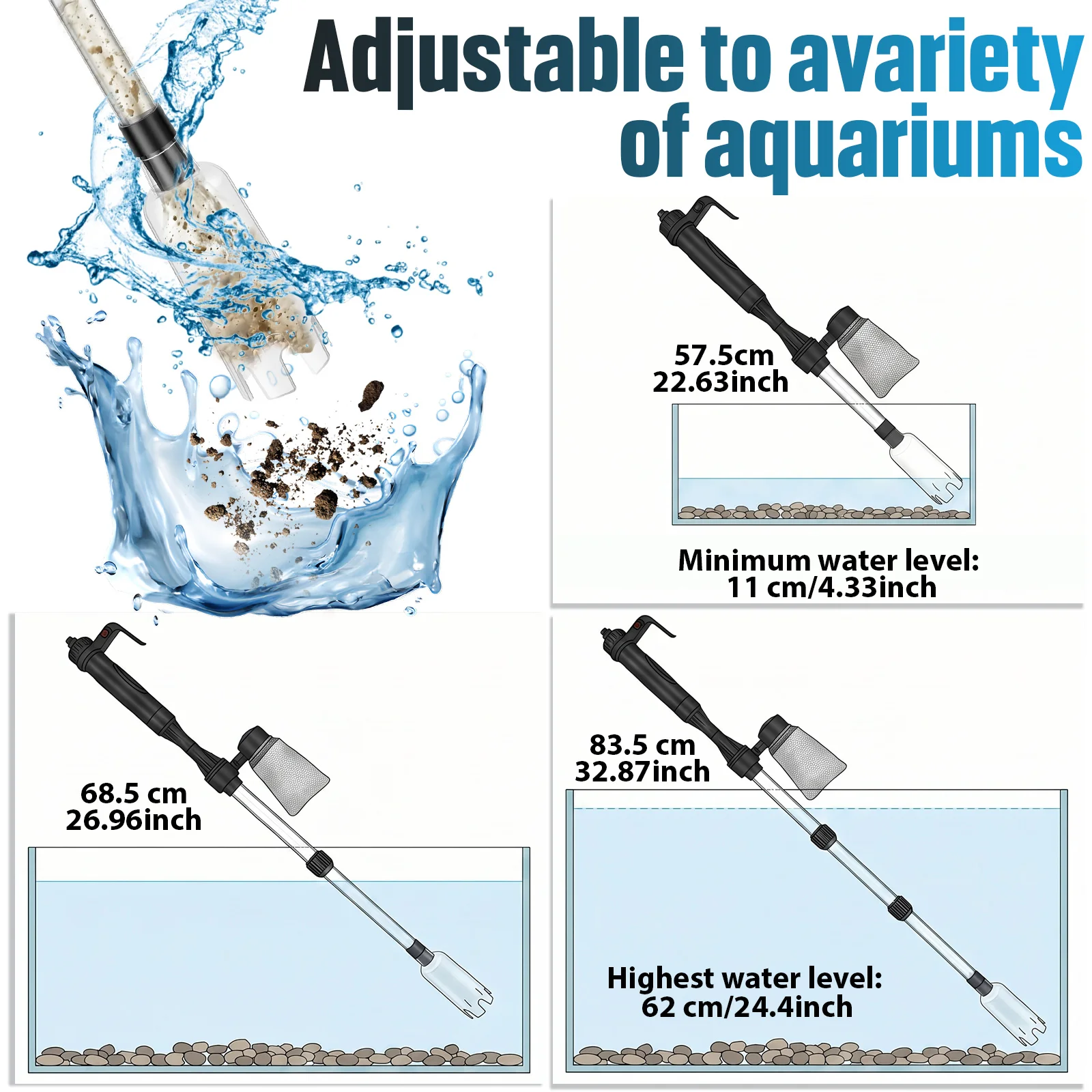 Akvaryum Vakumlu Çakıl Temizle - Aquarium Marine Sand incelemesi ve fiyatı